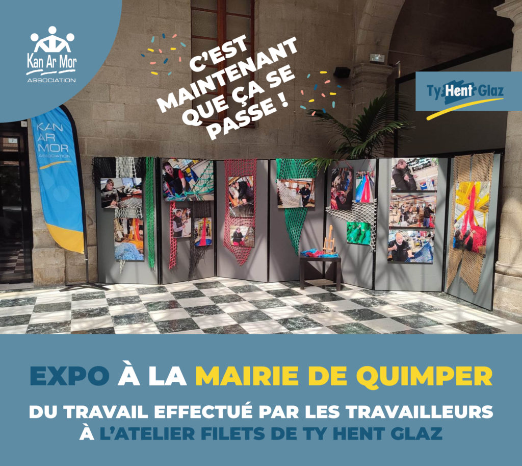 Expo de l’atelier filets à la Mairie de Quimper !