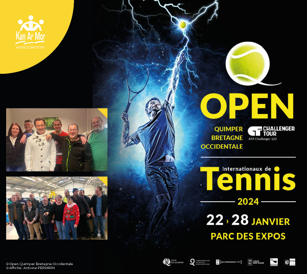 NOS DEUX ESAT QUIMPÉROIS PARTICIPENT À L’ORGANISATION DE L’OPEN DE TENNIS 2024