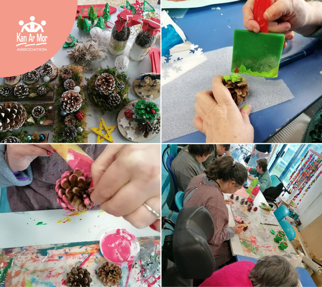 PRÉSENCE AU MARCHÉ DE NOËL DES ATELIERS JEAN-MOULIN À PLOUHINEC